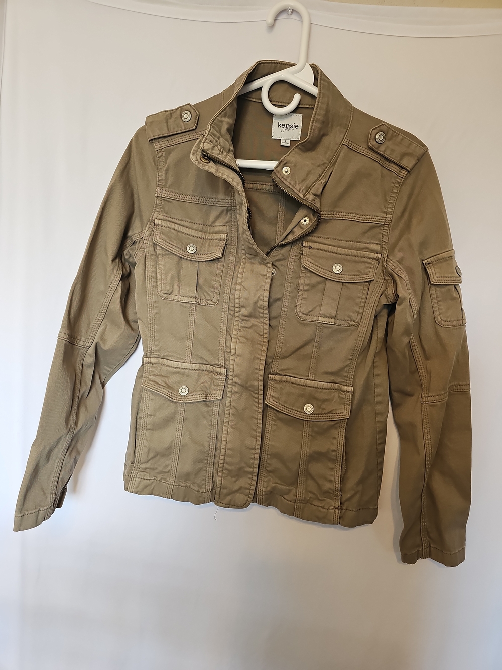 Kensie Jean Utility Jacket Size Small Condition: Excellent Condition